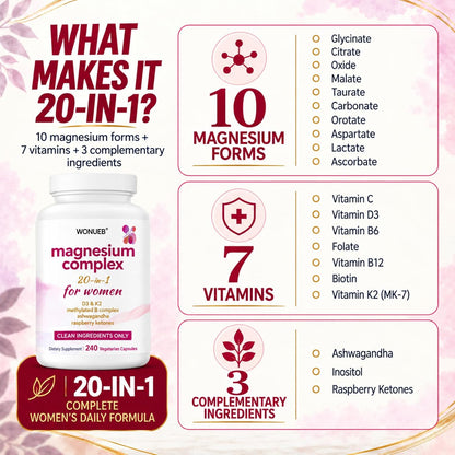Magnesium Complex for Women, Calm & Sleep Support